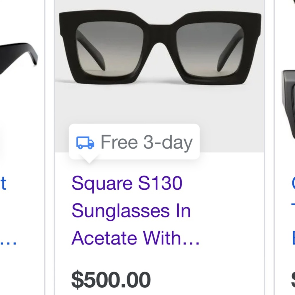 Celine Acetate Polarized black Sunglasses